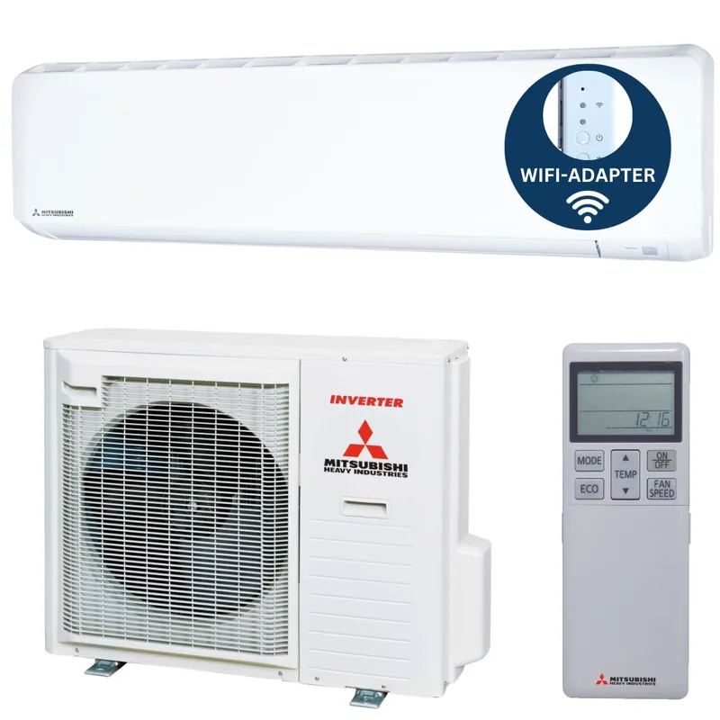 Mitsubishi SRK/SRC 80ZR-WF Klimaanlagen Set 8 kW Kühlen 9 Nur Heute